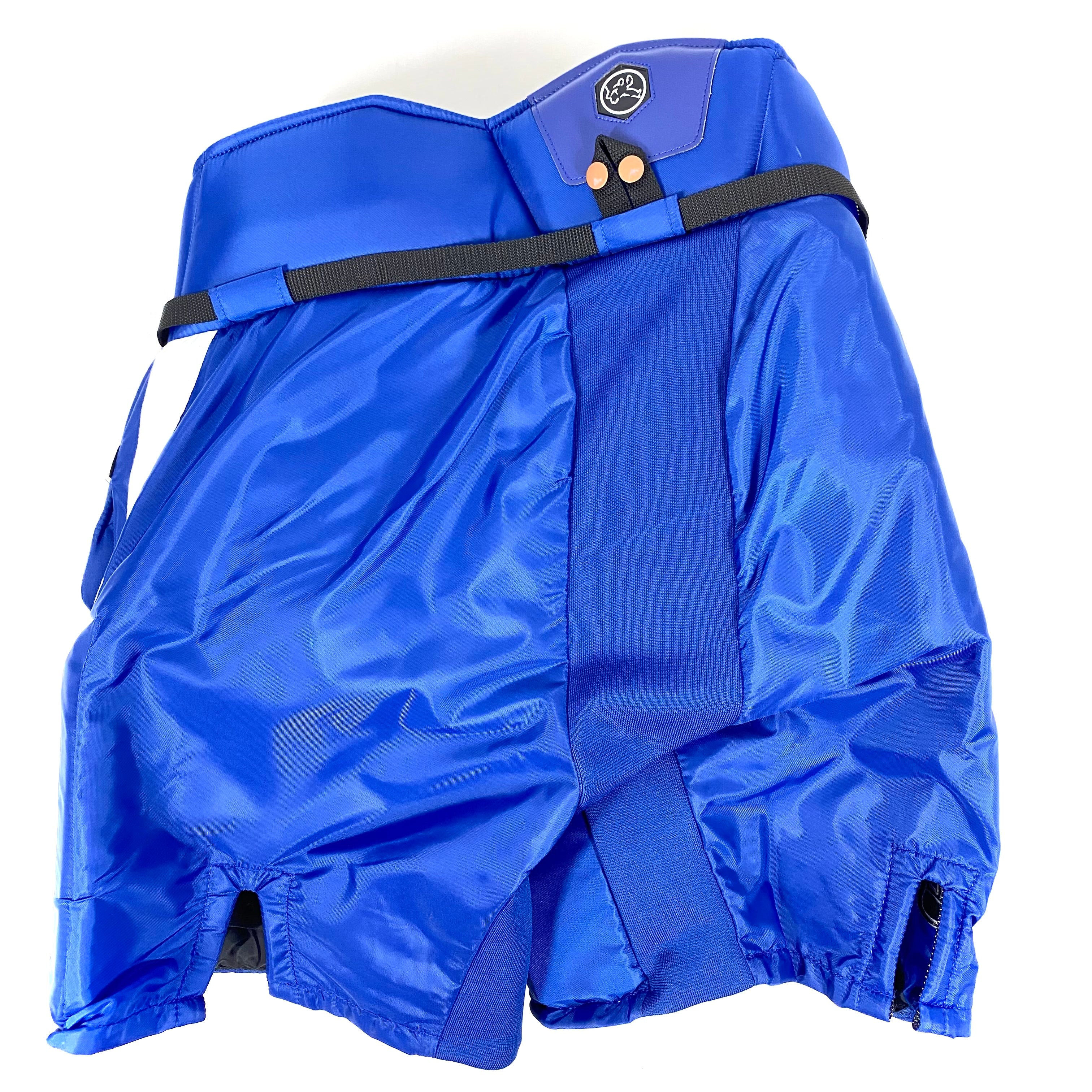 Pantalon de gardien de but Vaughn Pro Custom d'occasion de la LNH (bleu/blanc)